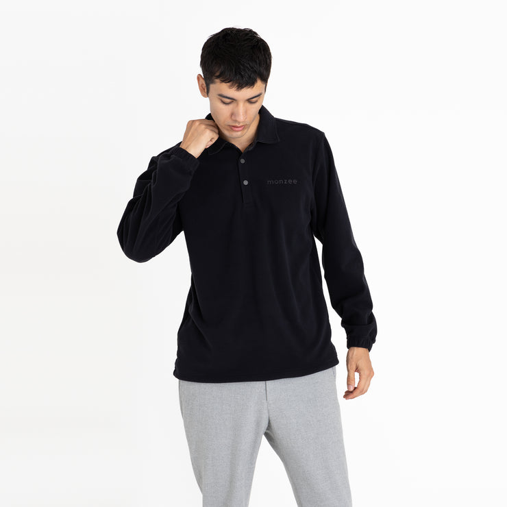 Polartec® フリースポロ - ブラック