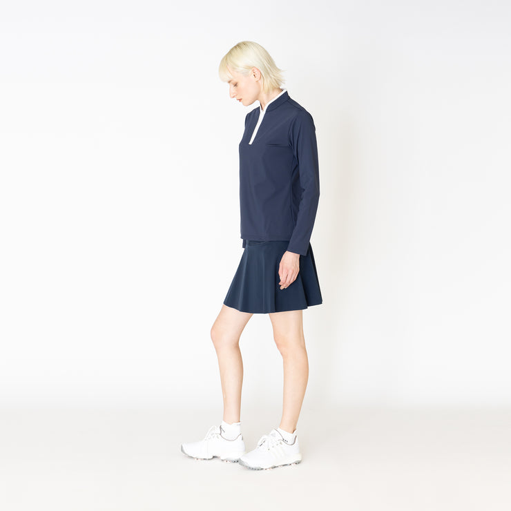 ジップロングスリーブ ネイビー