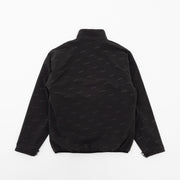 リバーシブル ハーフジップ フリース ブラック
