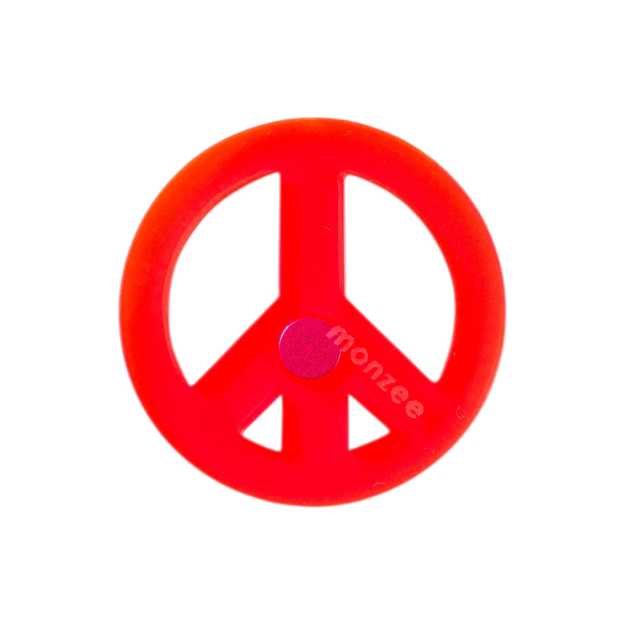 monzee ゴルフアクセサリー Peace Mark Red マグネットタイプ
