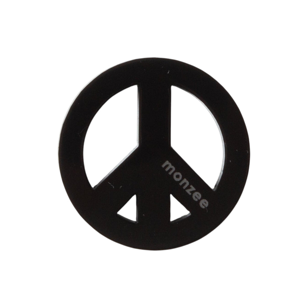 monzee ゴルフアクセサリー Peace Mark Black マグネットタイプ