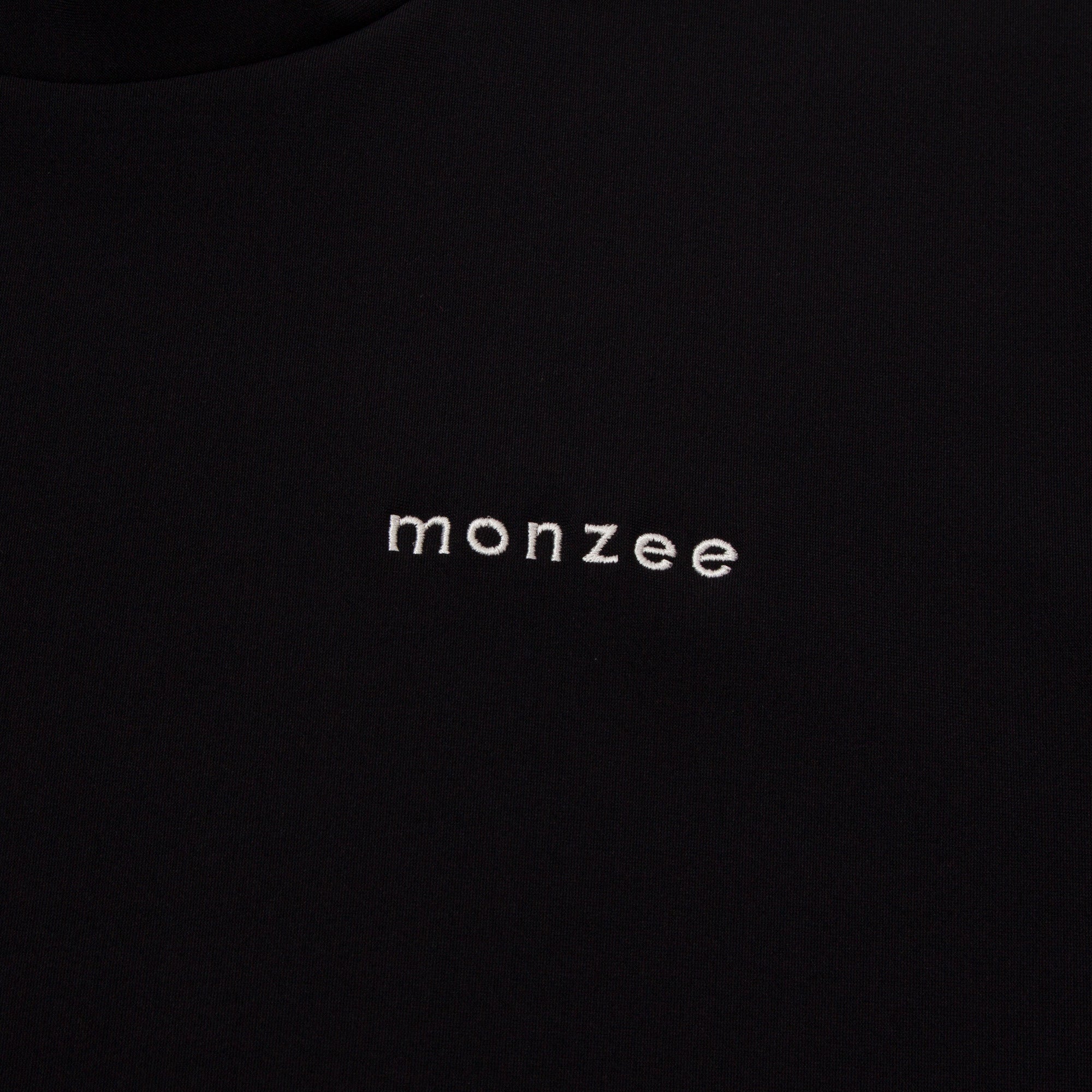 monzee Mock-Neck Long Black