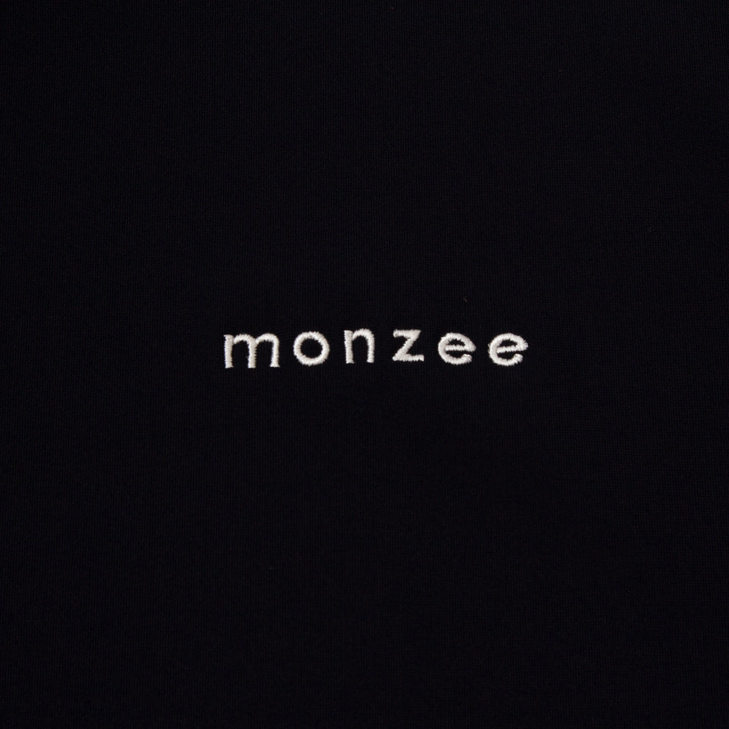 monzee Mock-Neck Long Navy