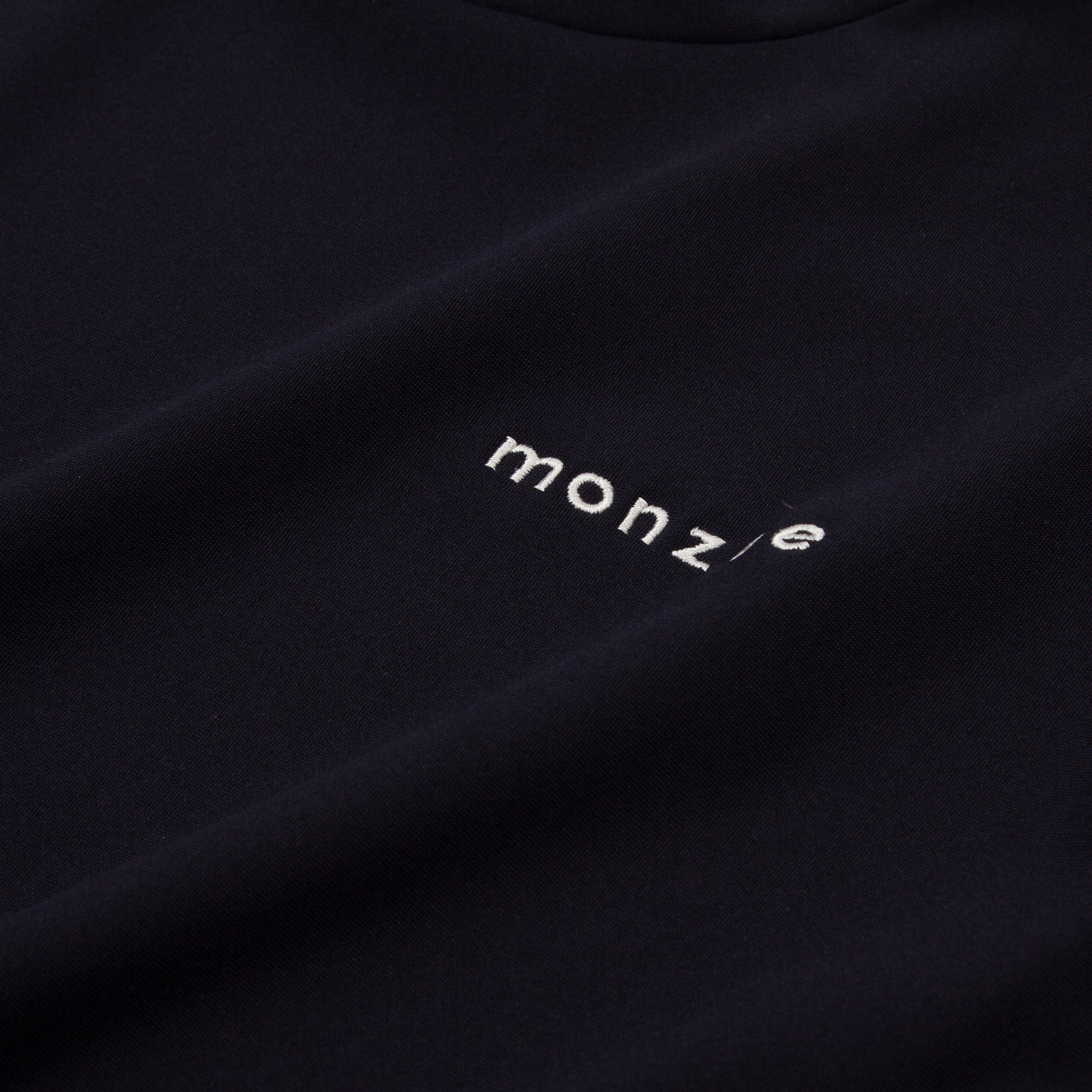 monzee Mock-Neck Long Navy