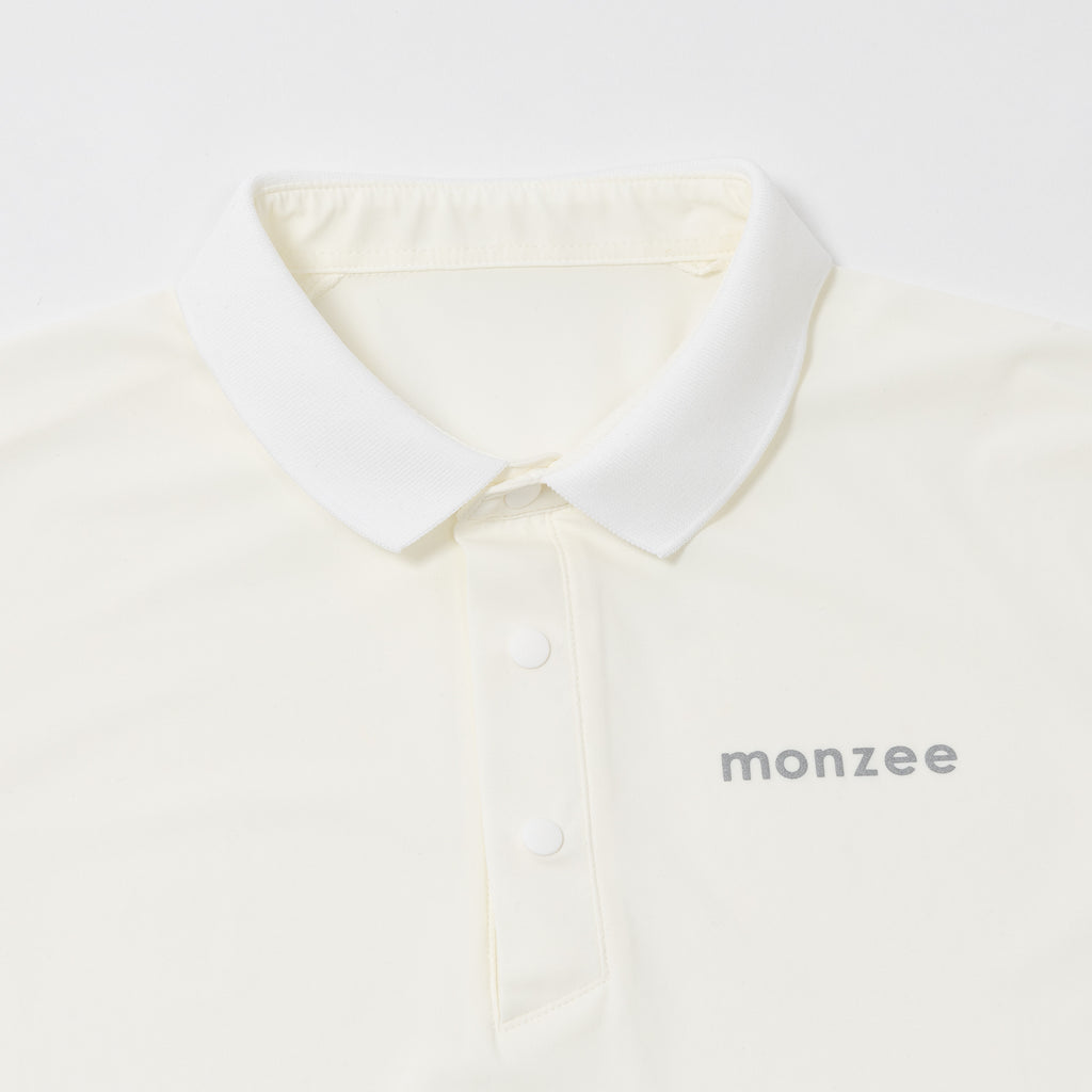 monzee アウターポロ ホワイト