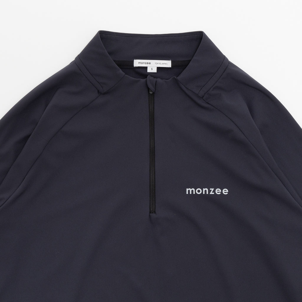 monzee ハーフジップ ブラック