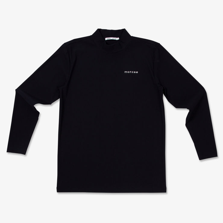 Mock-Neck Long Navy