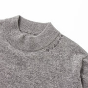 カシミヤ100％モックネック