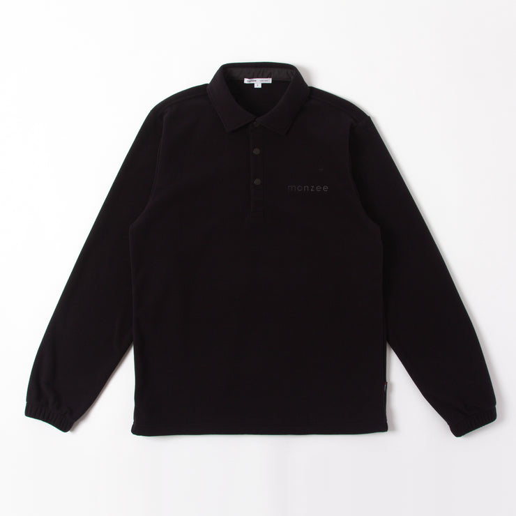 Polartec® フリースポロ - ブラック