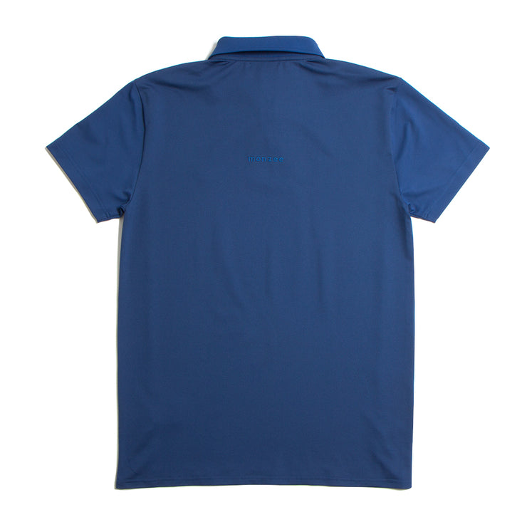 Zip Up Rib Polo Navy（Mのみ）（60％off）