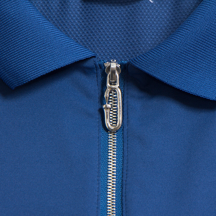 Zip Up Rib Polo Navy（Mのみ）（60％off）