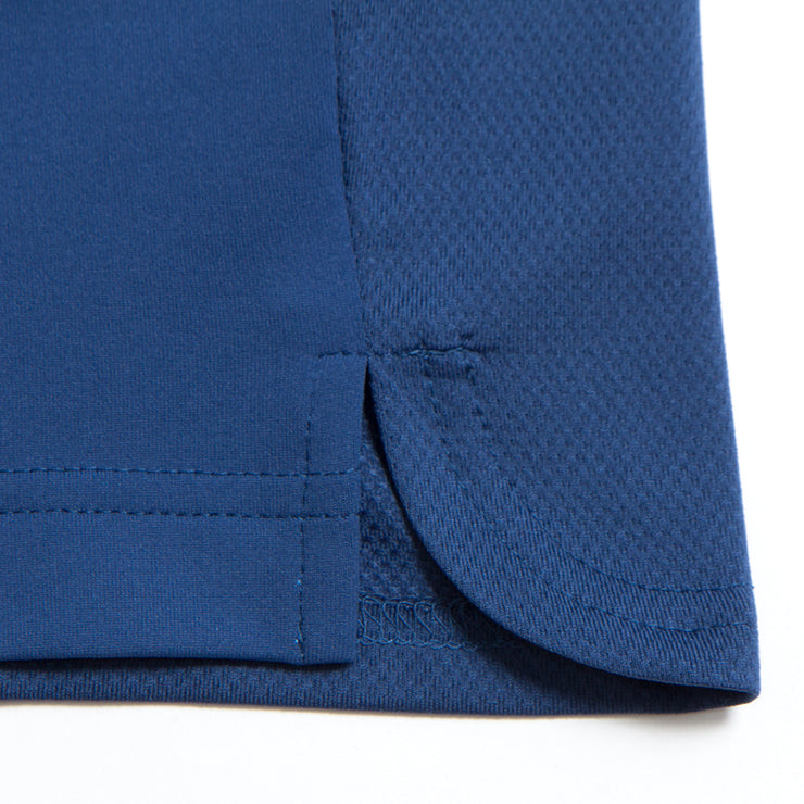Zip Up Rib Polo Navy（Mのみ）（60％off）