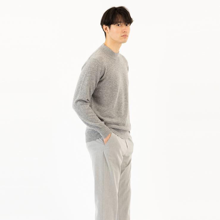 カシミヤ100％モックネック