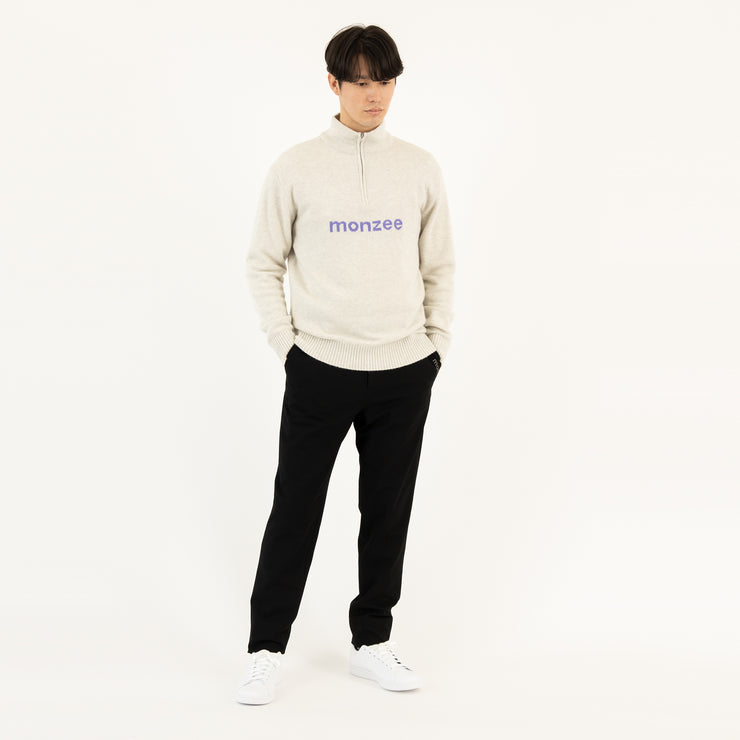 Cashmere mix Half-Zip